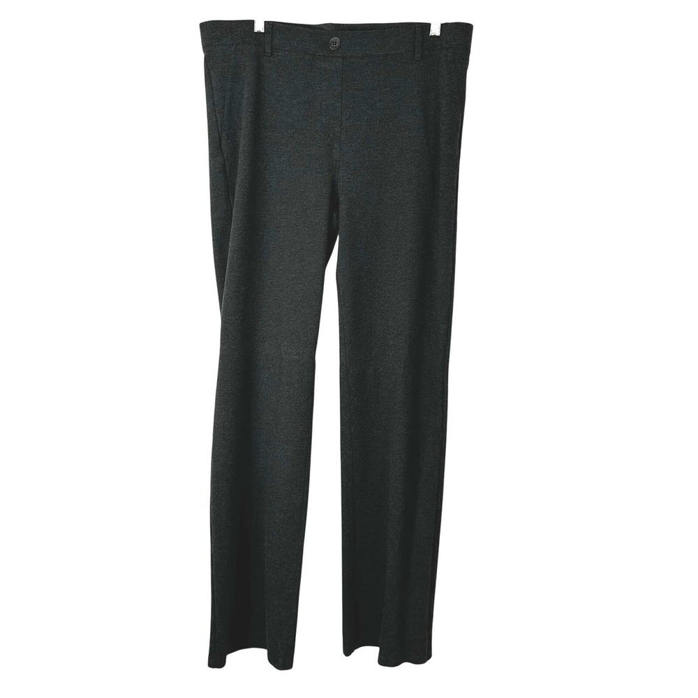 Betabrand Pants Womens 1X Long Gray Boot Cut Classic Dress Yoga Office‎ Stretch
